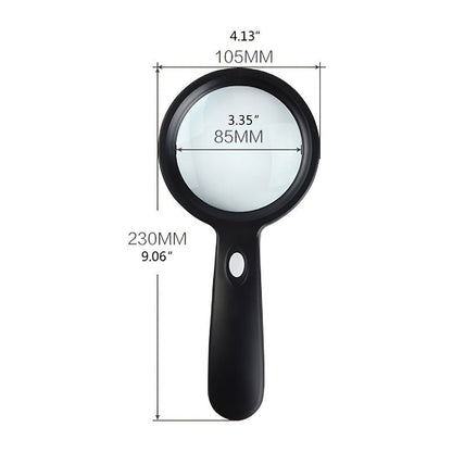 CLARILENS – 10X illuminated reading magnifier