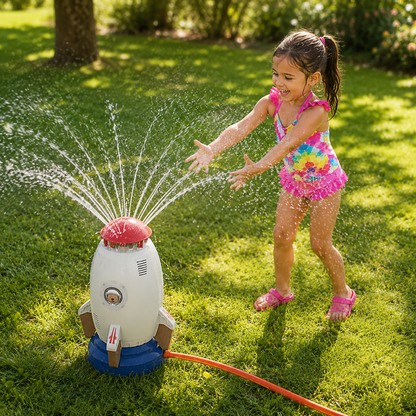 Plaisir de jets d'eau pour enfants – amusement aquatique rotatif à 360° pour les enfants en été