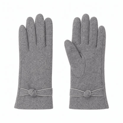 BELLAVORA – Gants pour femme avec nœud décoratif