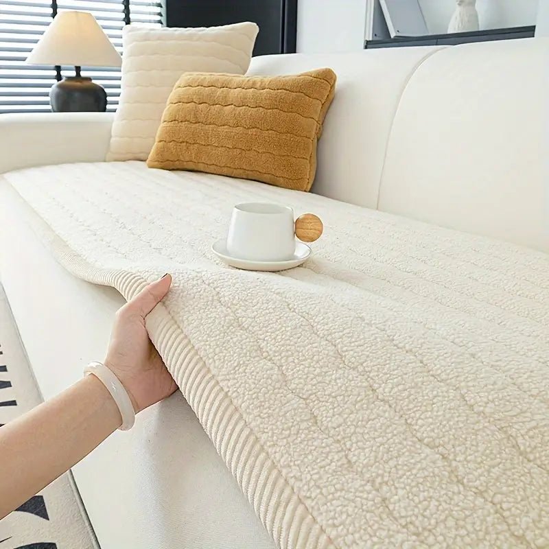 HOMEPETRA – Weiche rutschfeste Sofaabdeckung für Haustierschutz und gemütliches Wohnen