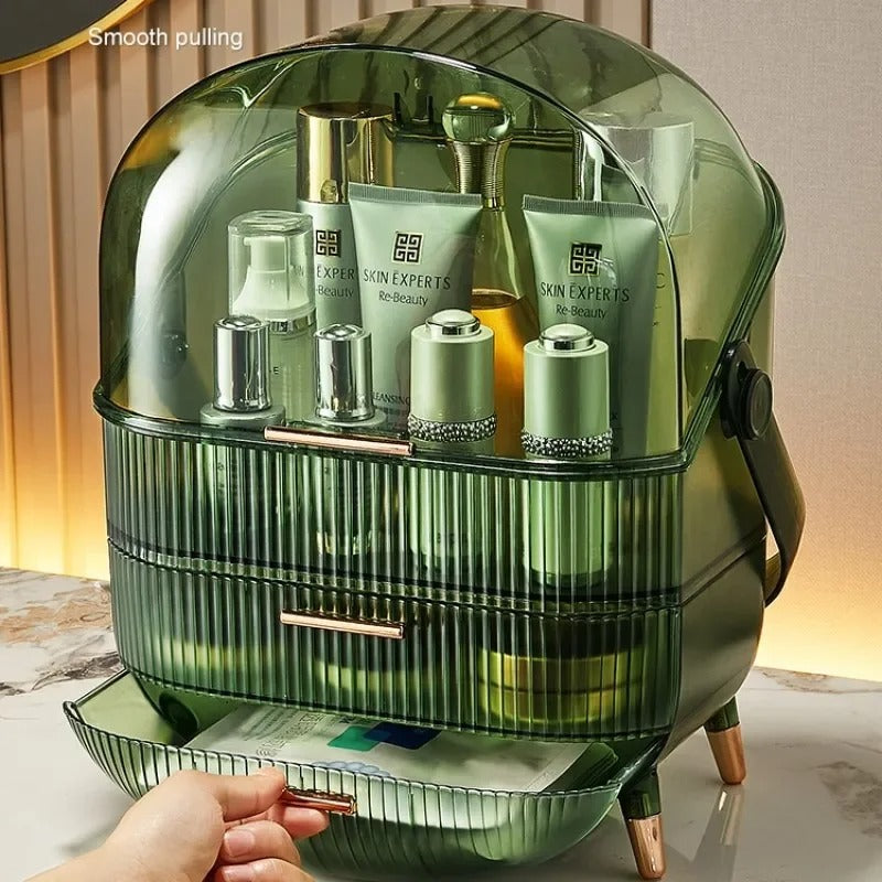 BeautySence make-up organiser - Dustproof & waterproof cosmetics box with elegant design