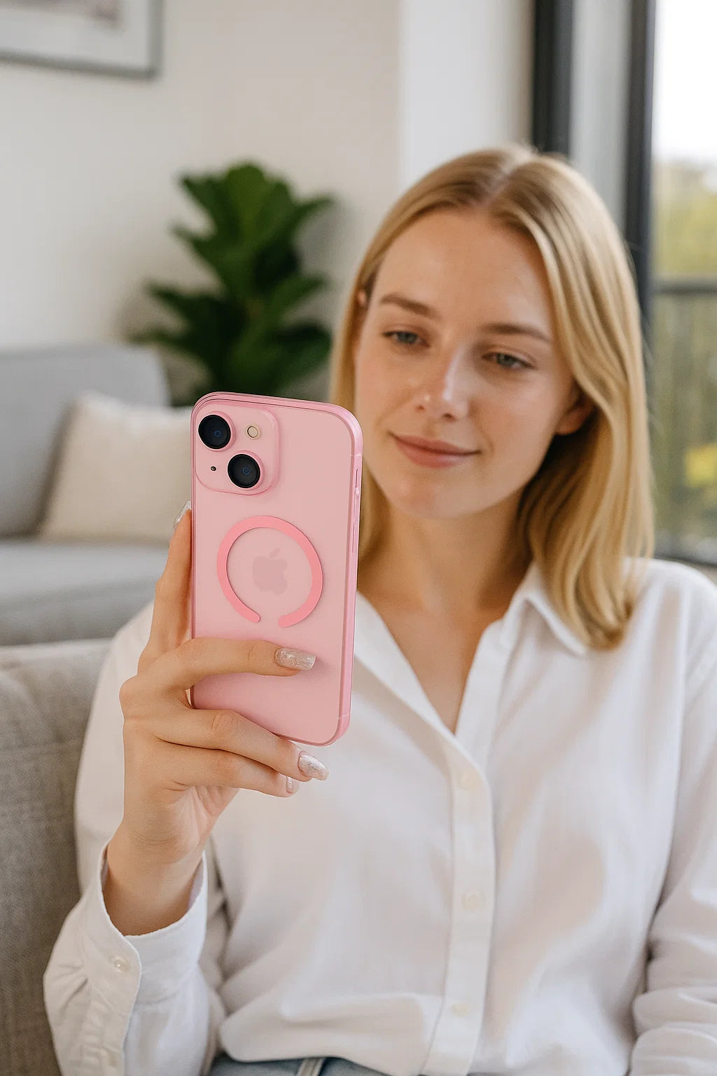 LuzidLink – Ultradünne, matte, klare MagSafe-Hülle für iPhone