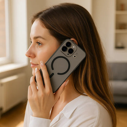 LuzidLink – Ultradünne, matte, klare MagSafe-Hülle für iPhone