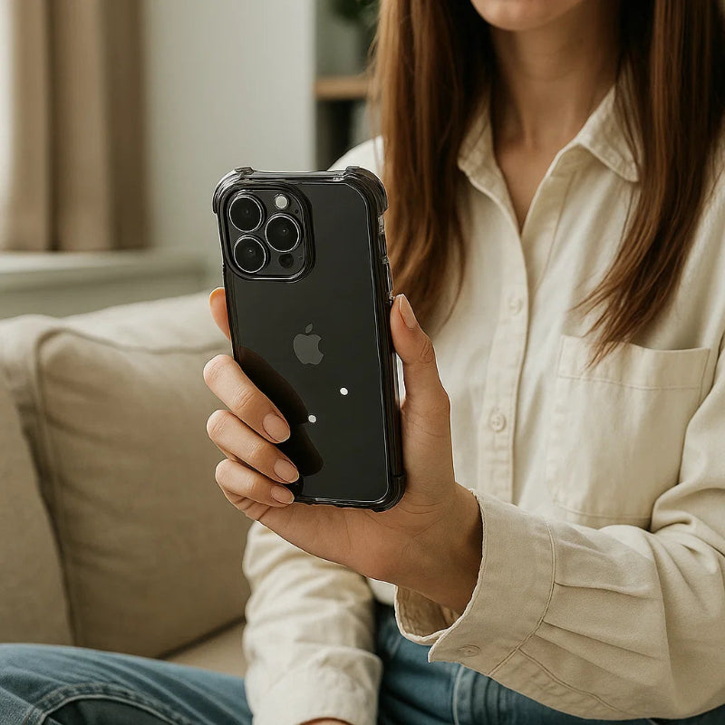 KristallBumper – Stoßfestes transparentes Bumper-Case für iPhone