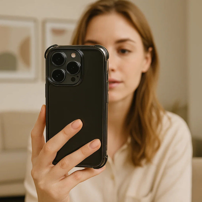 KristallBumper – Stoßfestes transparentes Bumper-Case für iPhone