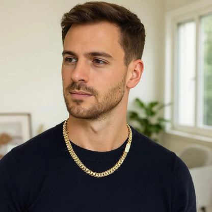 GLANZGRAD – Cadena cubana de eslabones Miami pulida de 8mm