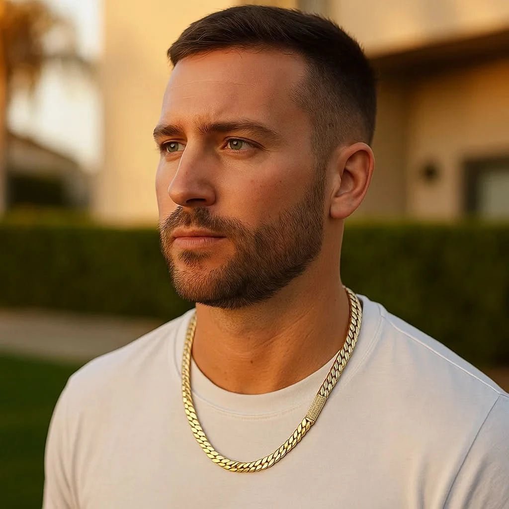 GLANZGRAD – Cadena cubana de eslabones Miami pulida de 8mm