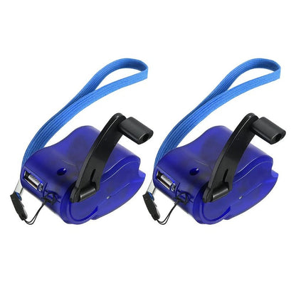 CRANKCHARGE – Draagbare handkurk noodlader met USB & LED