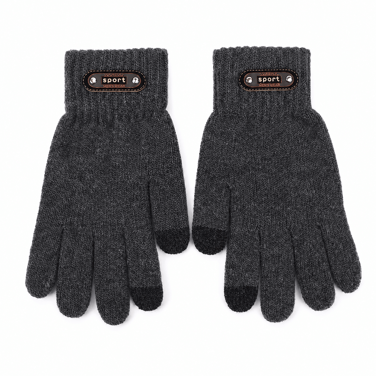 TOUCHWARM – Gants en maille pour homme avec fonction écran tactile