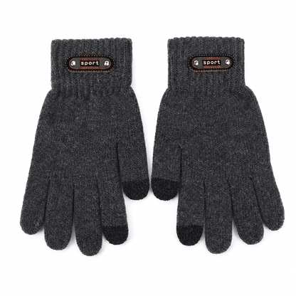 TOUCHWARM – Gants en maille pour homme avec fonction écran tactile
