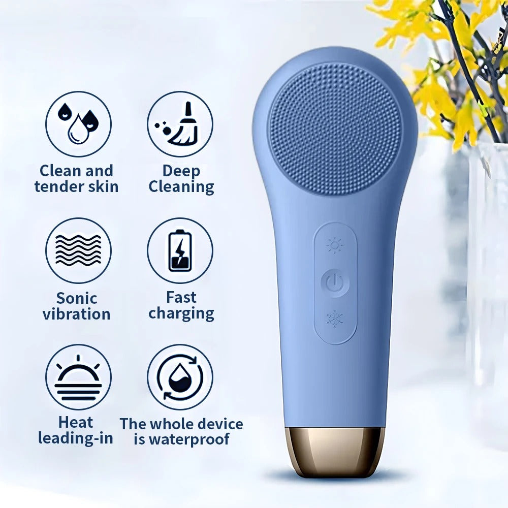 Velura Glow – Cepillo facial 3 en 1 para una piel radiante y saludable