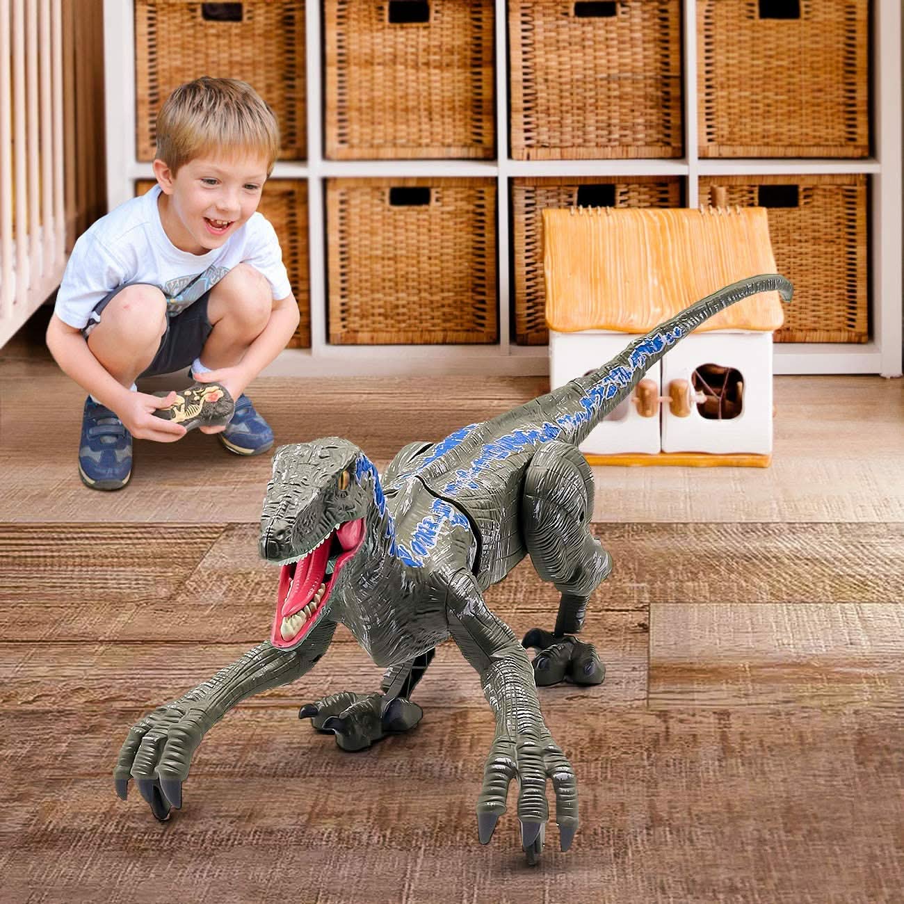  Dinomotion - realistischer Velociraptor mit Fernbedienung-3
