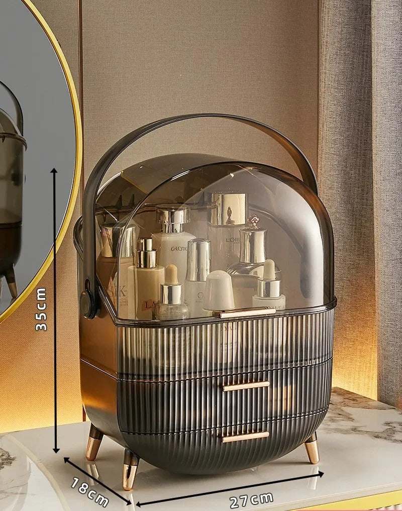 BeautySence make-up organiser - Dustproof & waterproof cosmetics box with elegant design