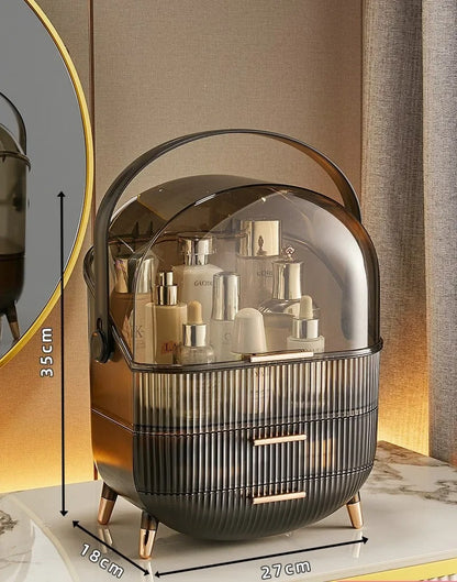 BeautySence make-up organiser - Dustproof & waterproof cosmetics box with elegant design