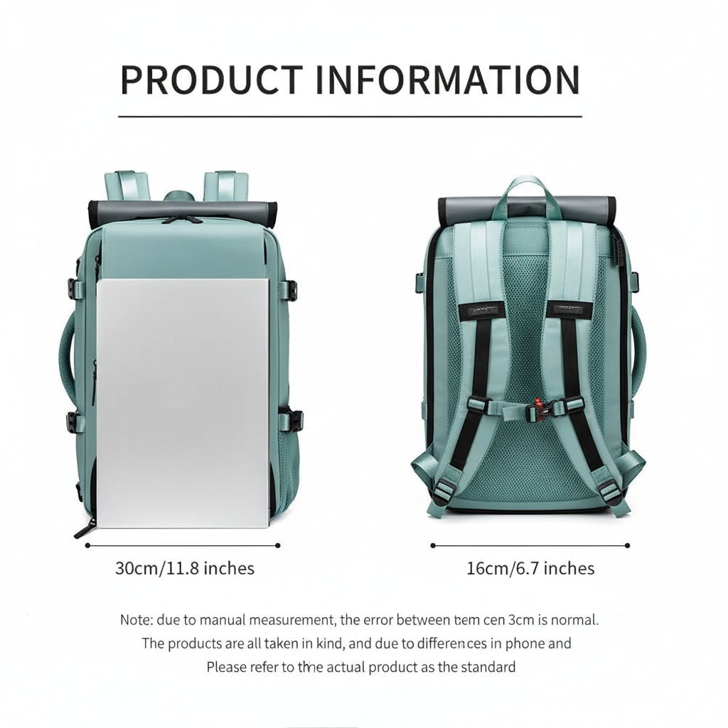 TRAVELMAX Pack – Grote waterdichte reistas met USB-aansluiting