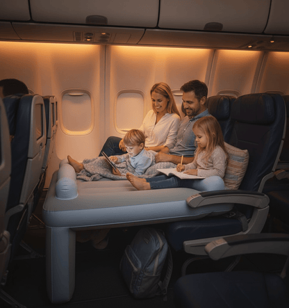 SkyComfort – Lit de siège d'avion gonflable pour tout-petits pour un voyage confortable