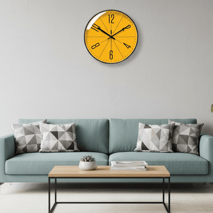 ScandiClock - Black Nordic style wall clock - Precise & stylish for every home