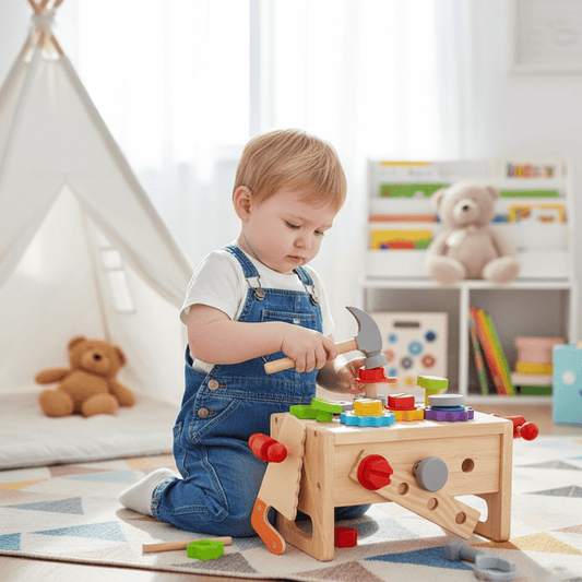 WoodCraft Kids Toolbox – Kreatives Bauen & Entdecken für Kinder ab 6 Monaten