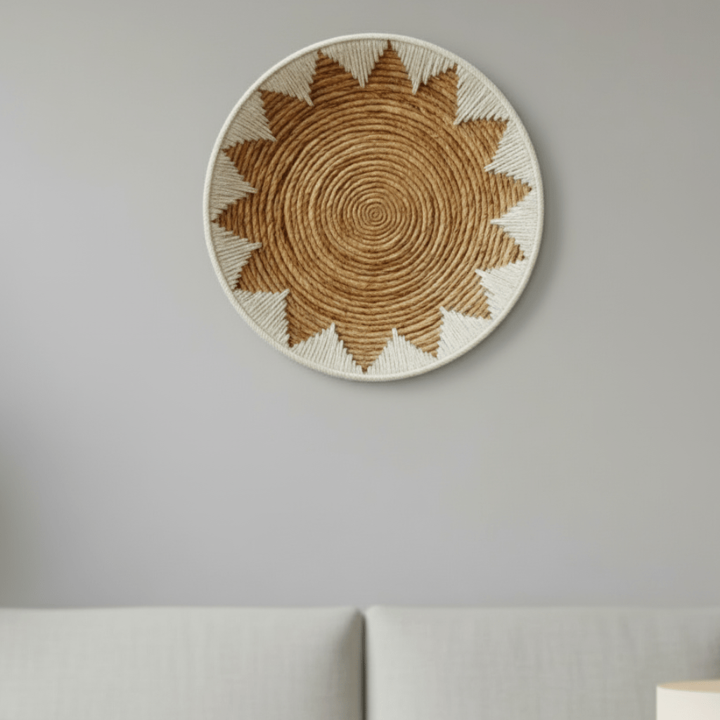 WOVENTRIBE – Handgefertigte Wandkörbe aus Seegras im Stammesstil für natürliche Interieurs
