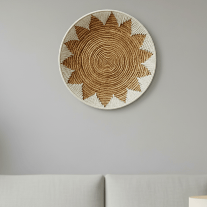WOVENTRIBE – Handgefertigte Wandkörbe aus Seegras im Stammesstil für natürliche Interieurs