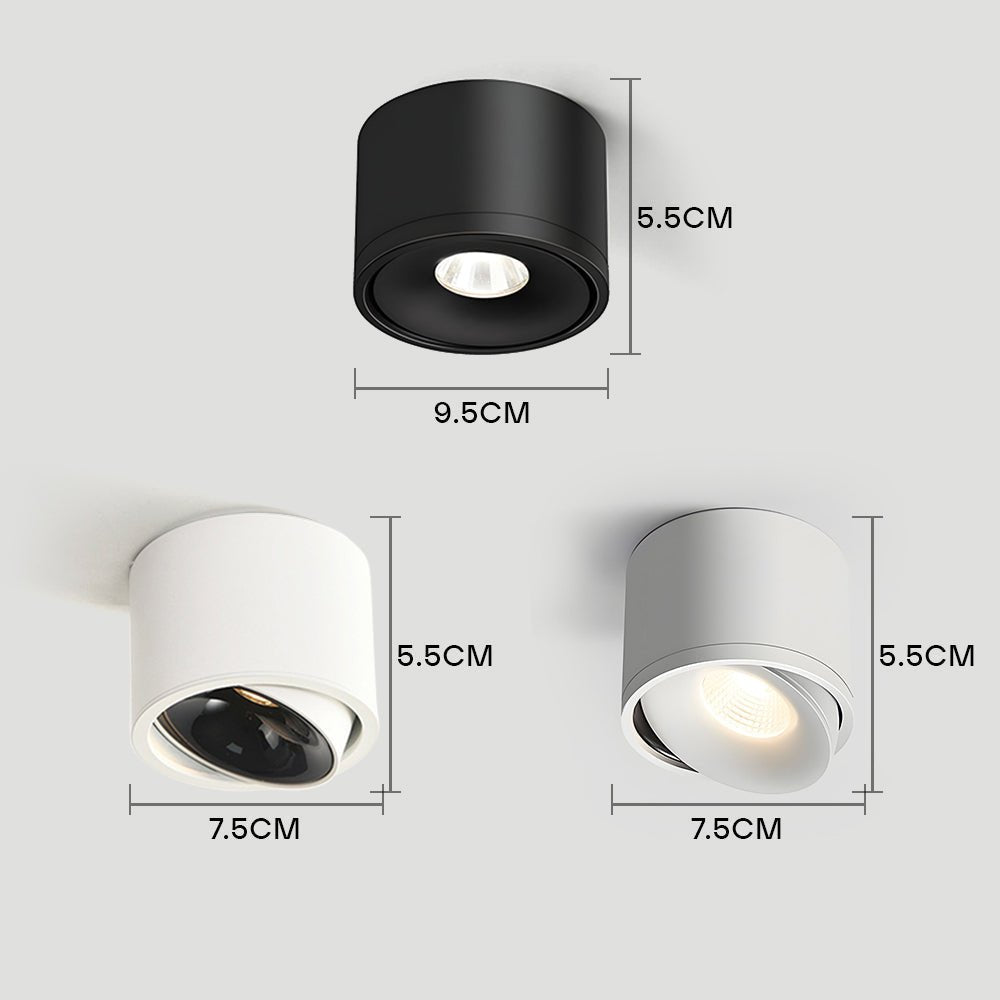 LUMITILT – LED Downlights Aluminum with precise 30° tilt