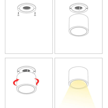 LUMITILT – LED Downlights Aluminum with precise 30° tilt
