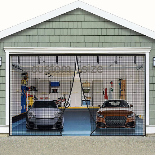 AeroShield Insect-Free Garage Window | Magnetic Screen for Garage Doors for Fresh Air and Insect Protection