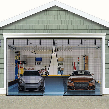 AeroShield Insect-Free Garage Window | Magnetic Screen for Garage Doors for Fresh Air and Insect Protection