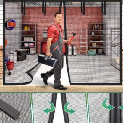 AeroShield Insect-Free Garage Window | Magnetic Screen for Garage Doors for Fresh Air and Insect Protection