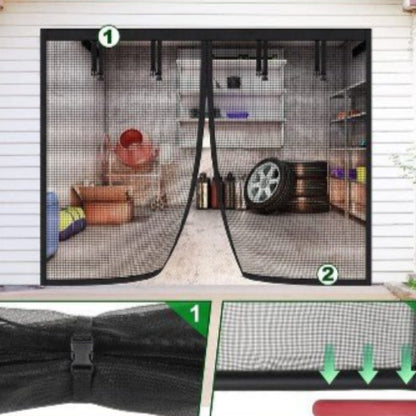 AeroShield Insect-Free Garage Window | Magnetic Screen for Garage Doors for Fresh Air and Insect Protection