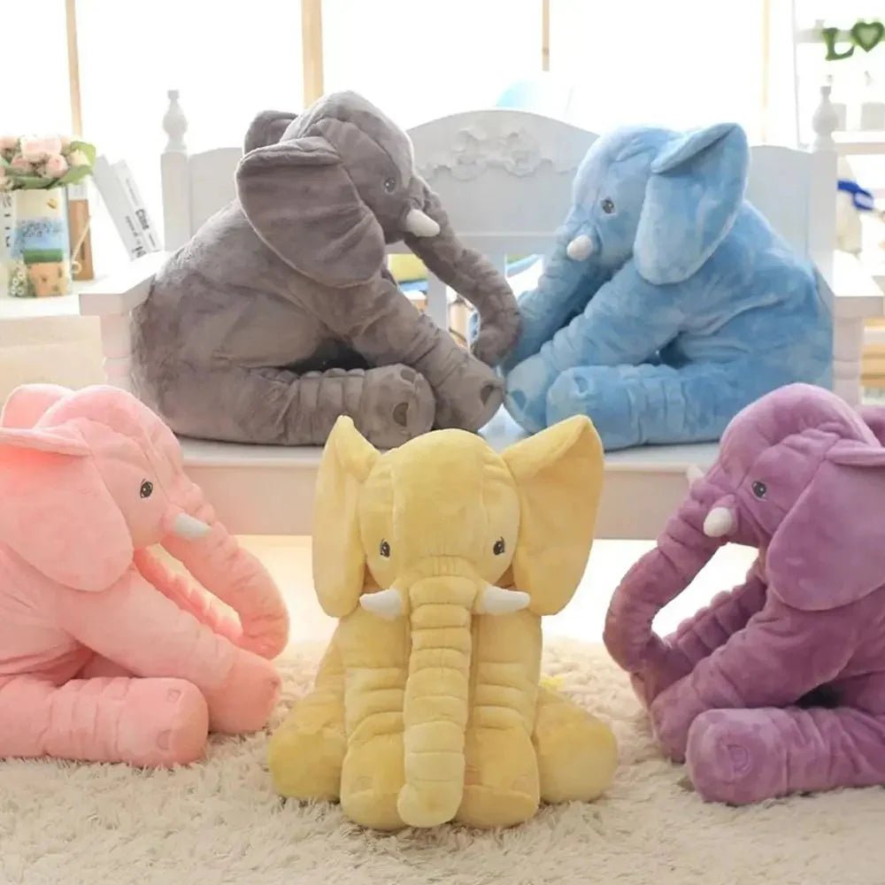 Cuscino peluche PlushElephant - morbidissimo e confortevole per neonati e bambini