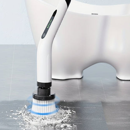 SPINFLEX – Cepillo de limpieza inalámbrico con mango telescópico y 7 cabezales intercambiables