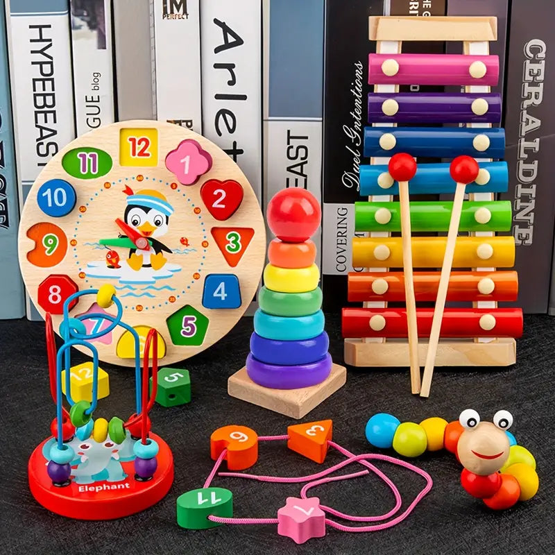 5-in-1 Montessori Play-Set für Kinder-Z-Entdeckung kreatives Spielevergnügen-2