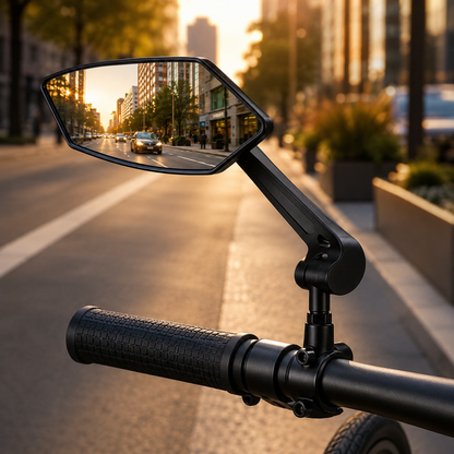RUNDUMBLICK – Specchietto retrovisore regolabile per bicicletta con campo visivo grandangolare