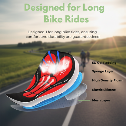 RIDEZEN – Cycling Shorts – A Smooth Ride with Gel Comfort