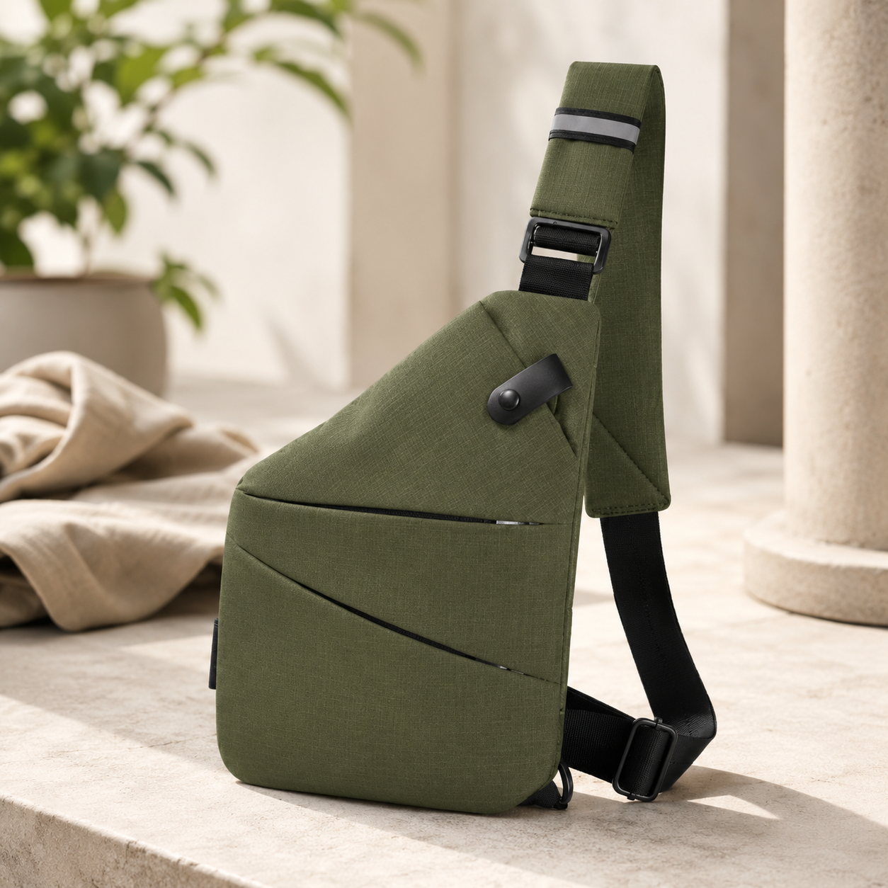 TRAVGUARD – Theft-Proof Shoulder Bag with RFID Protection and Water-Repellent Design