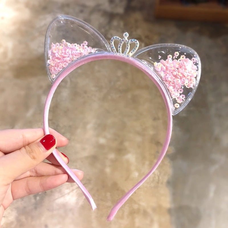 Variant image for Glitter-Haarband Damen mit Katzenohren – Elegantes Accessoire für Frauen, Ideal für Partys und besondere Anlässe-1