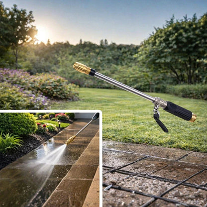 FLOWTURBO – Tubo da giardino con idropulitrice ad alta pressione ed effetto turbo