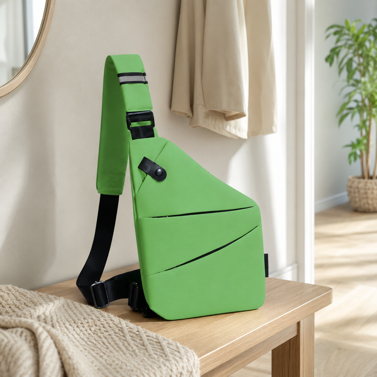 TRAVGUARD – Theft-Proof Shoulder Bag with RFID Protection and Water-Repellent Design