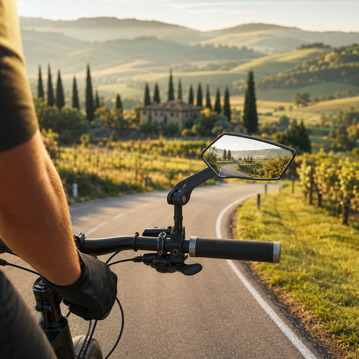RUNDUMBLICK – Specchietto retrovisore regolabile per bicicletta con campo visivo grandangolare