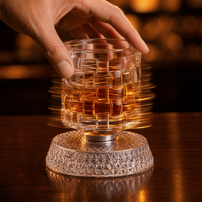 VETRANO – Verres à whisky avec base rotative à 360°