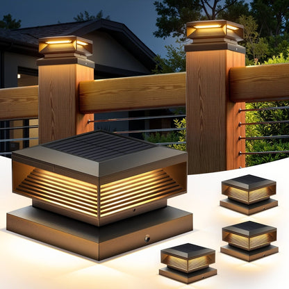 SHINEFLOW – Dekorative Solar Pfostenbeleuchtung für Terrasse & Deck