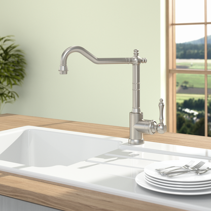 Avia 2.0 nostalgic stainless steel kitchen mixer tap - classic & modern for every kitchen
