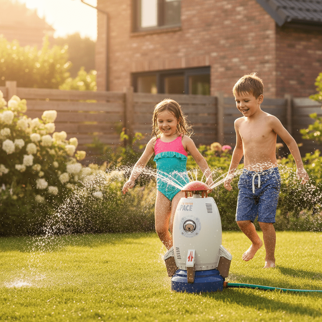 Kids' Spray Fun – 360° Rotating Water Enjoyment for Children in Summer