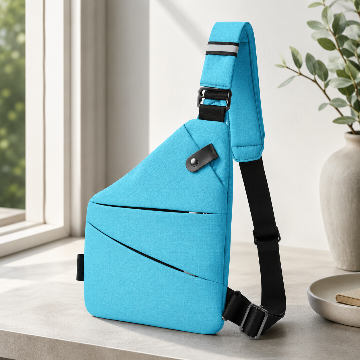 TRAVGUARD – Theft-Proof Shoulder Bag with RFID Protection and Water-Repellent Design