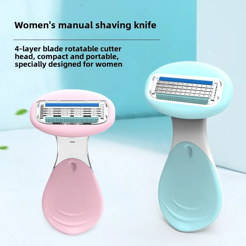 Sharpge - 4-blade compact razor with storage box | Smooth skin on the go & at home