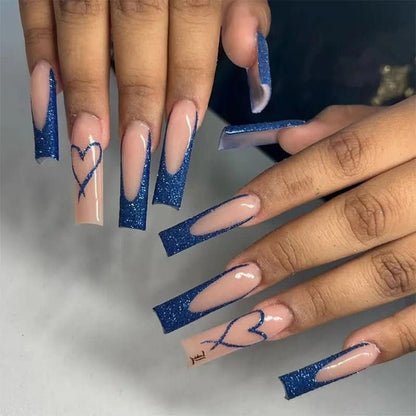 Presson Chic – 24 faux ongles roses décorés | Rapides à poser et élégants pour toutes les occasions