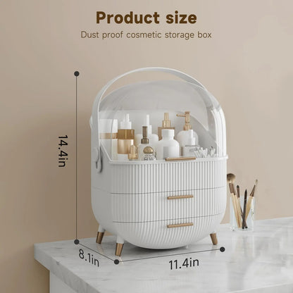 BeautySence make-up organiser - Dustproof & waterproof cosmetics box with elegant design