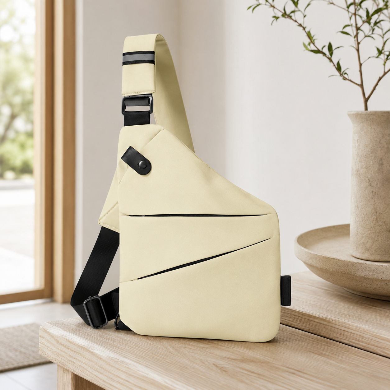 TRAVGUARD – Theft-Proof Shoulder Bag with RFID Protection and Water-Repellent Design
