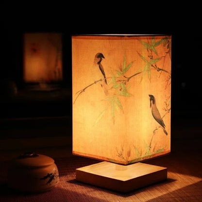 FABWOOD – Moderne lamp van hout en stof